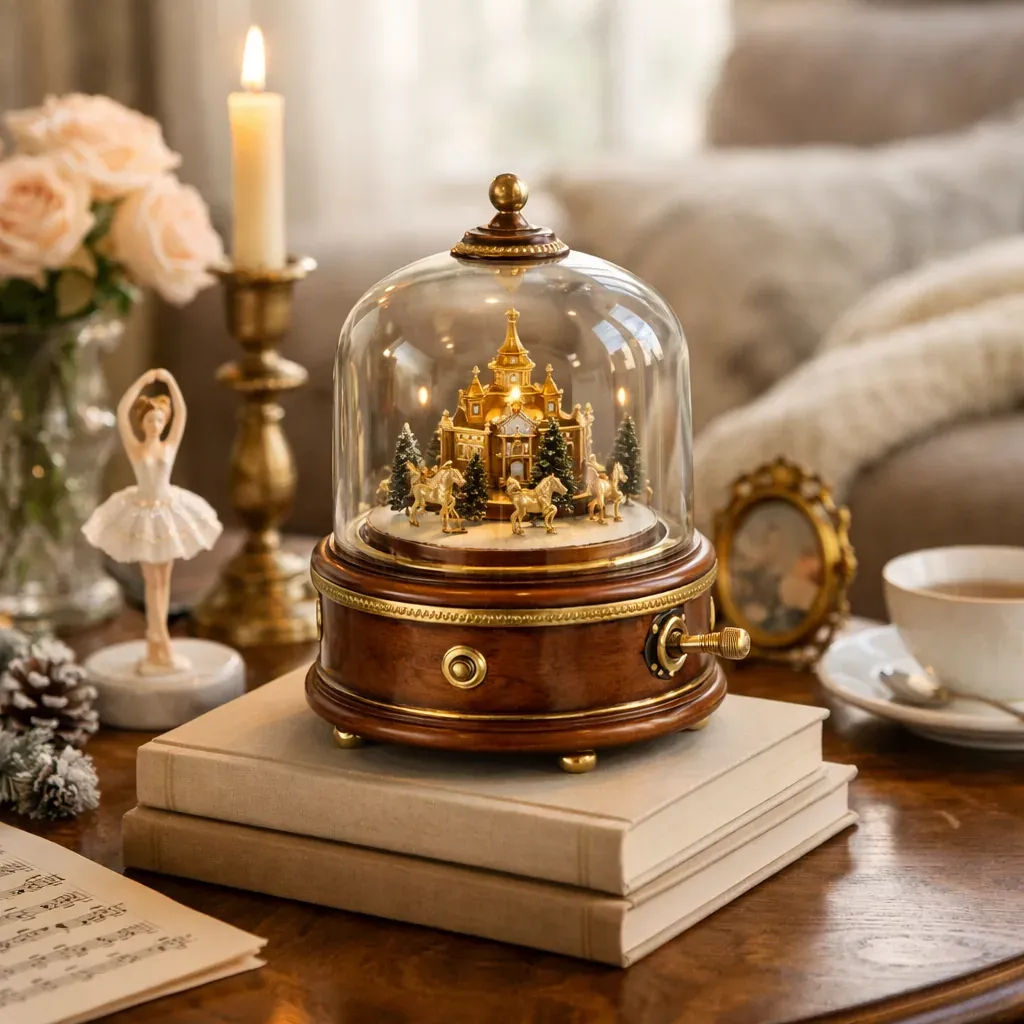 Une boîte musicale décorative donne une voix à la maison